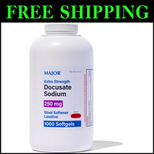 Load image into Gallery viewer, Gentle Constipation Relief Softgels - 1000 Extra Strength Docusate Sodium 250 mg