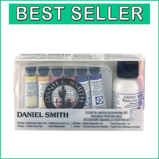 Artist-Quality 9-Color Watercolor Set with Matte Finish & Tintable Features