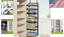 Load image into Gallery viewer, Large 8-Tier Spice Rack with Detachable Baskets - Ideal Wall Mounted Organizer