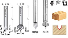 Load image into Gallery viewer, Compact 1/2 Radius Roundover Router Bit - Perfect for Wood Profiles and Beading