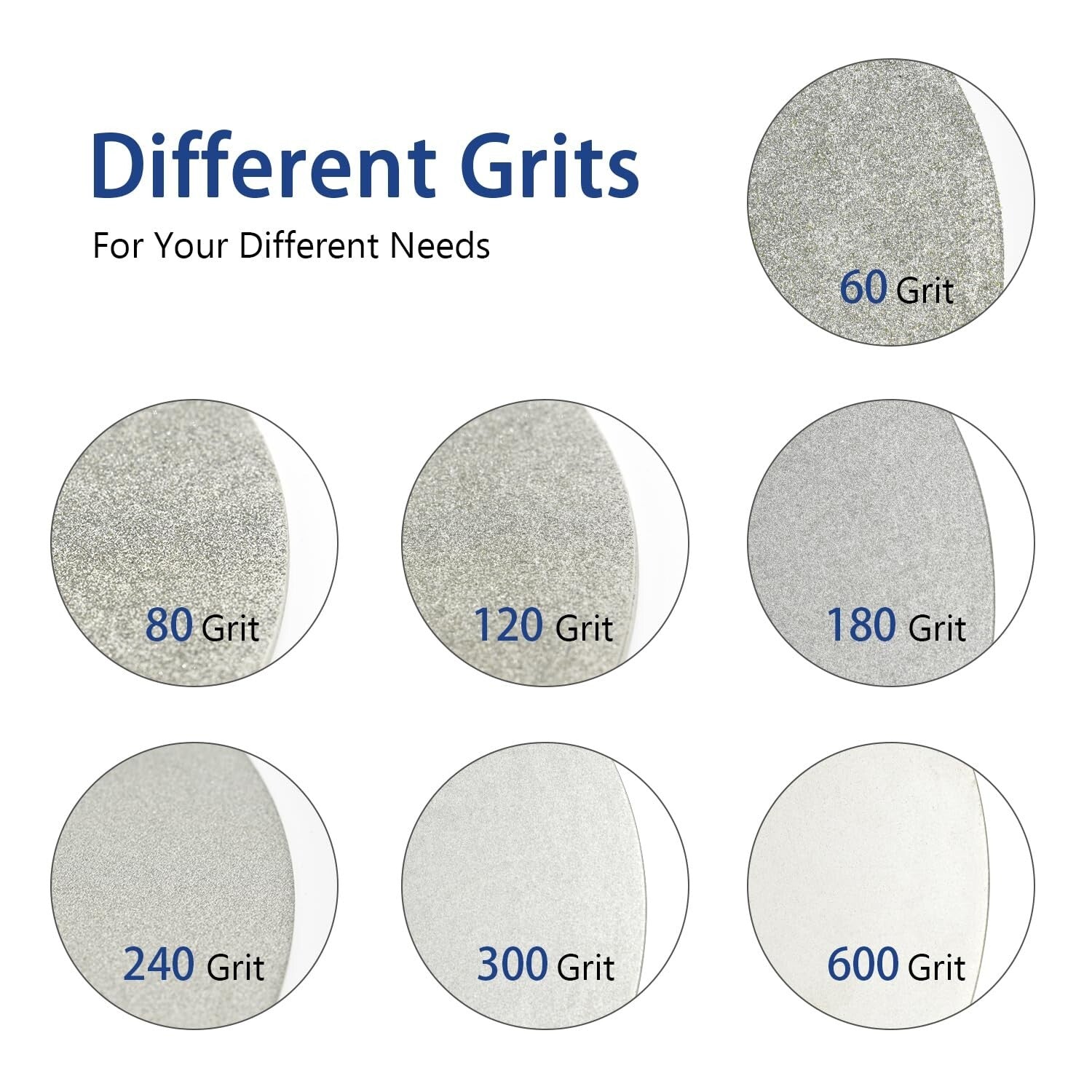 Premium 4-Pack Diamond Flat Lap Discs 8" - Ideal for Gem Faceting and Polishing