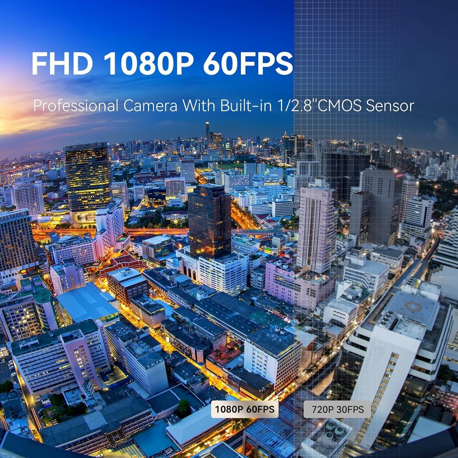 20X Optical Zoom PTZ Camera - FHD 1080P 60FPS for Professional Live Streaming