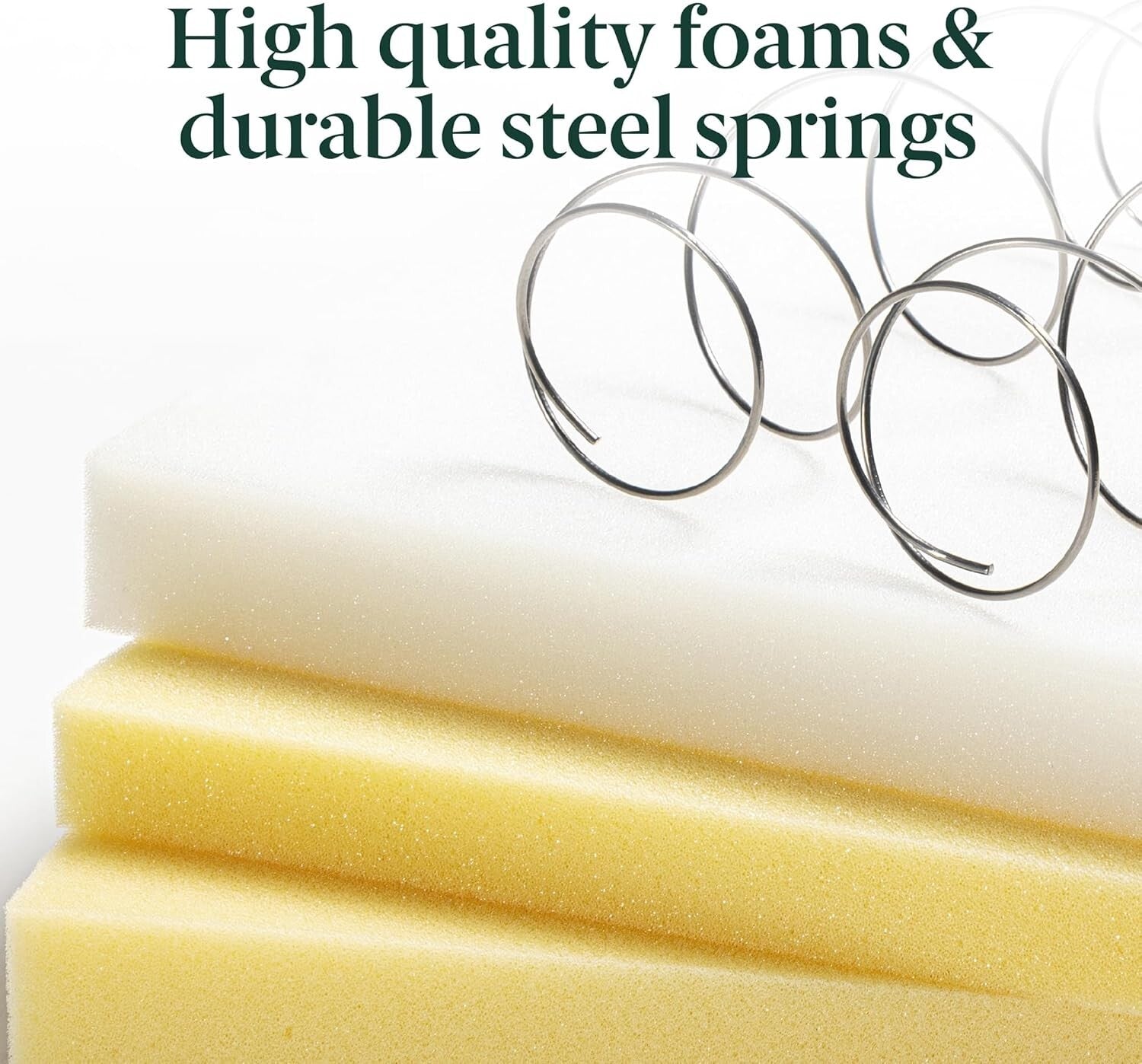 Durable Twin Mattress in A Box - 6 Inch Medium Firm Hybrid with CertiPUR-US Foam