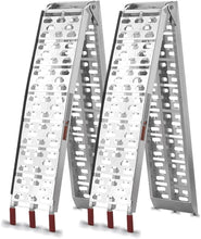 Load image into Gallery viewer, Professional-Grade Aluminum Ramps - 7.5 FT, 750 Lbs Each with Rubber Tips
