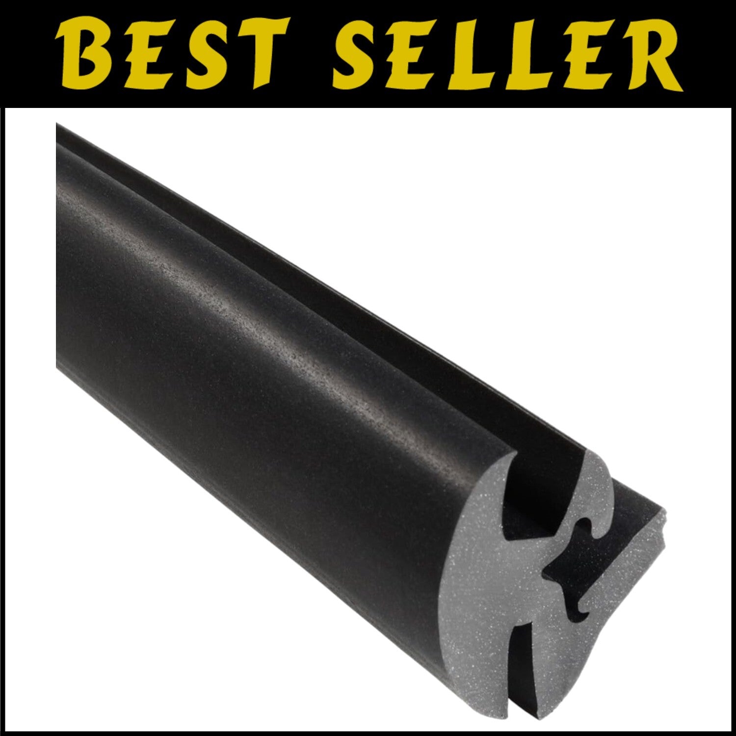 Versatile 25' EPDM Rubber Window Gasket - One-Piece Locking Seal for Windshields