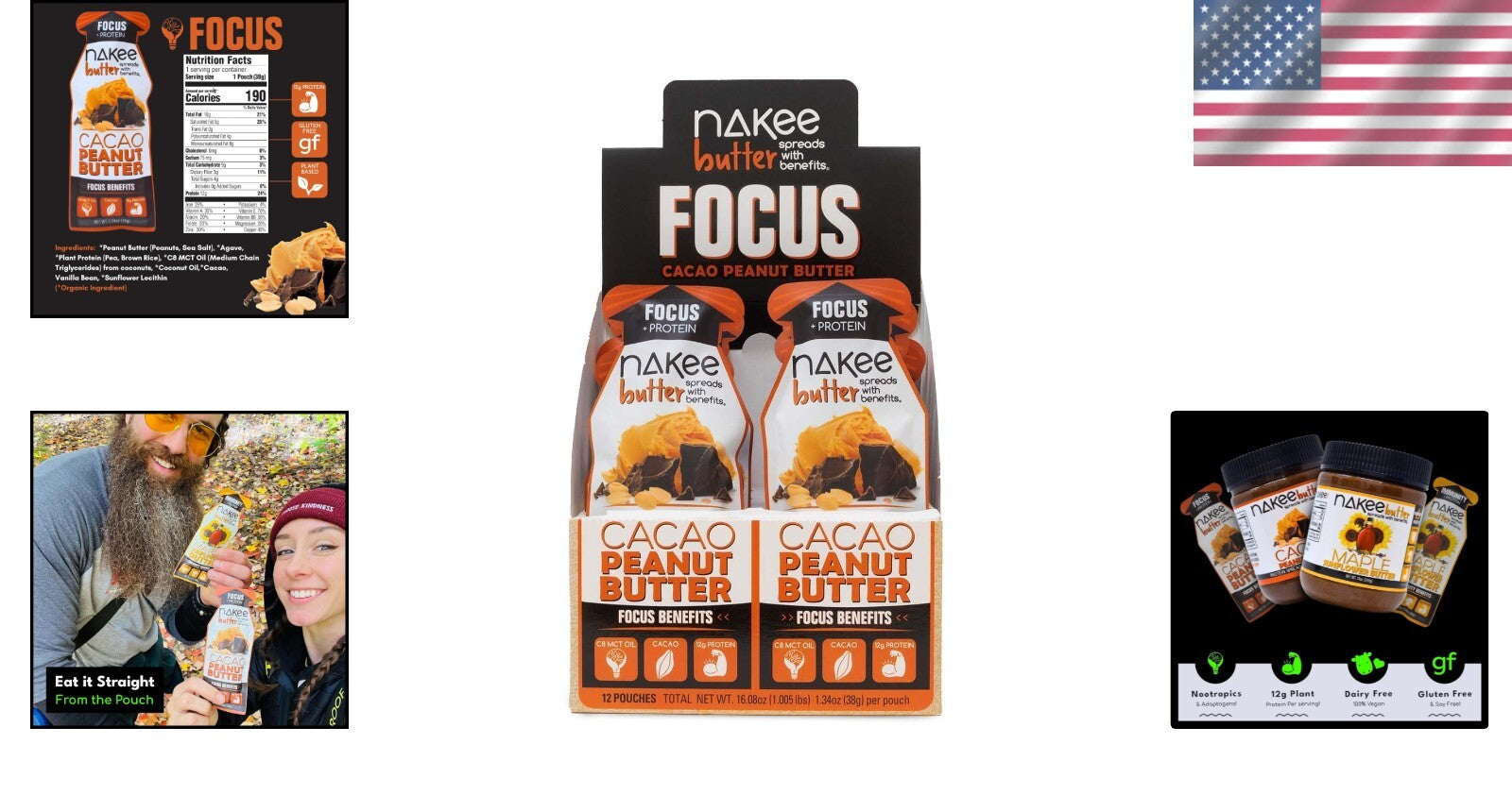 12-Pack Cacao Peanut Butter Protein Spread - Elevate Focus & Energy On-the-Go