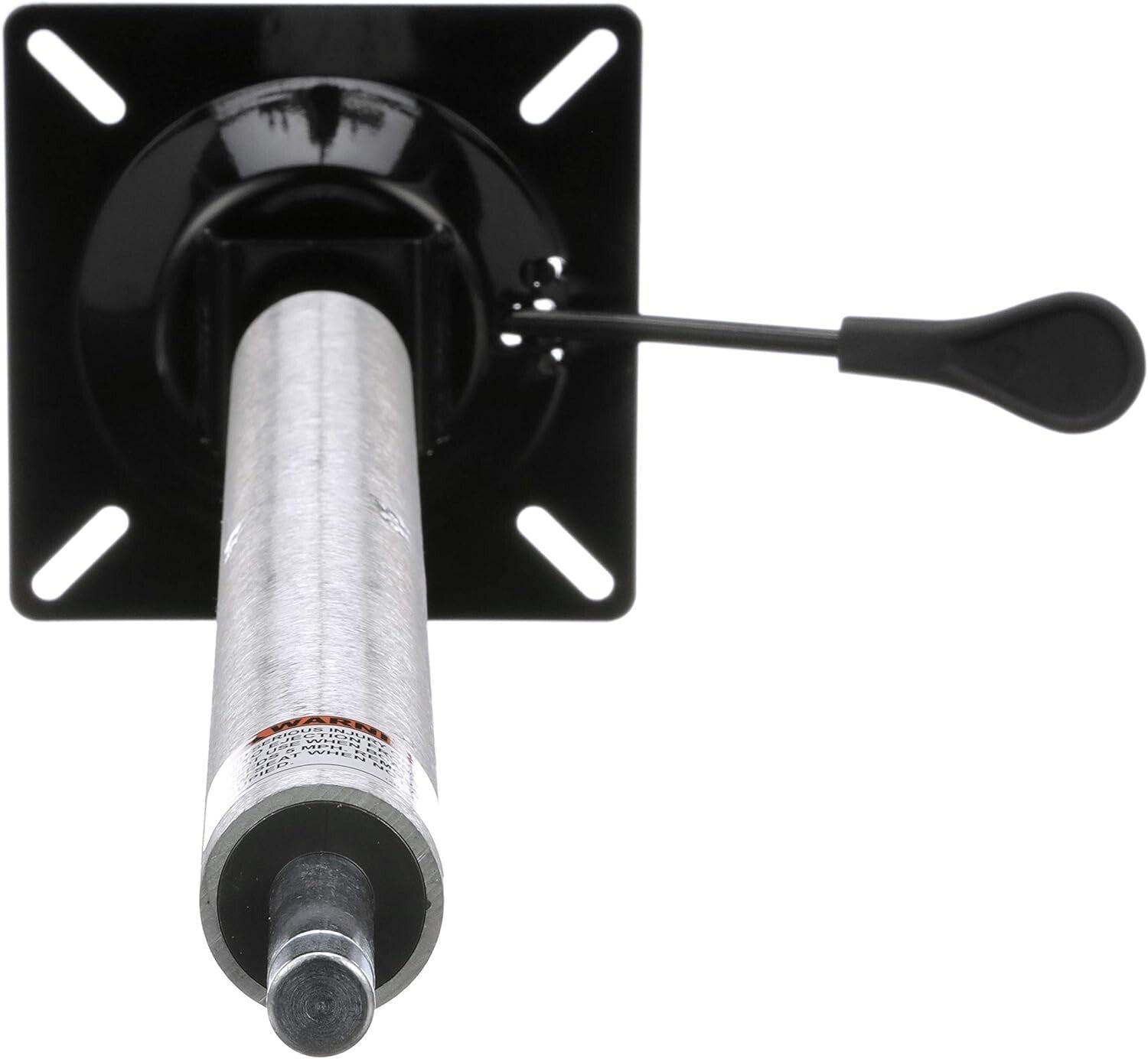 Brushed Aluminum Boat Pedestal Seat Mount - Adjustable 24-30 Inches, Lightweight