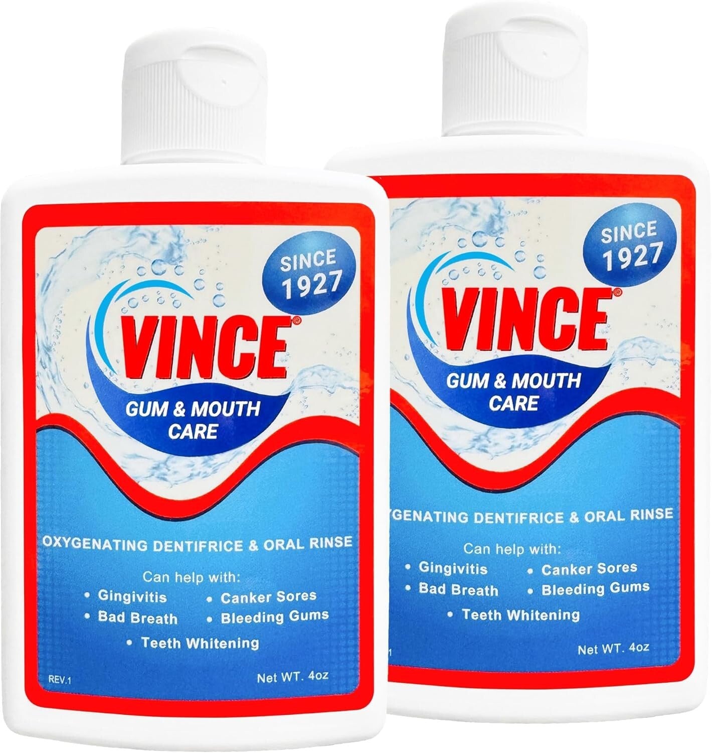 Mild Flavor Oral Rinse Powder for Fresh Breath & Gingivitis Relief - 2 Pack