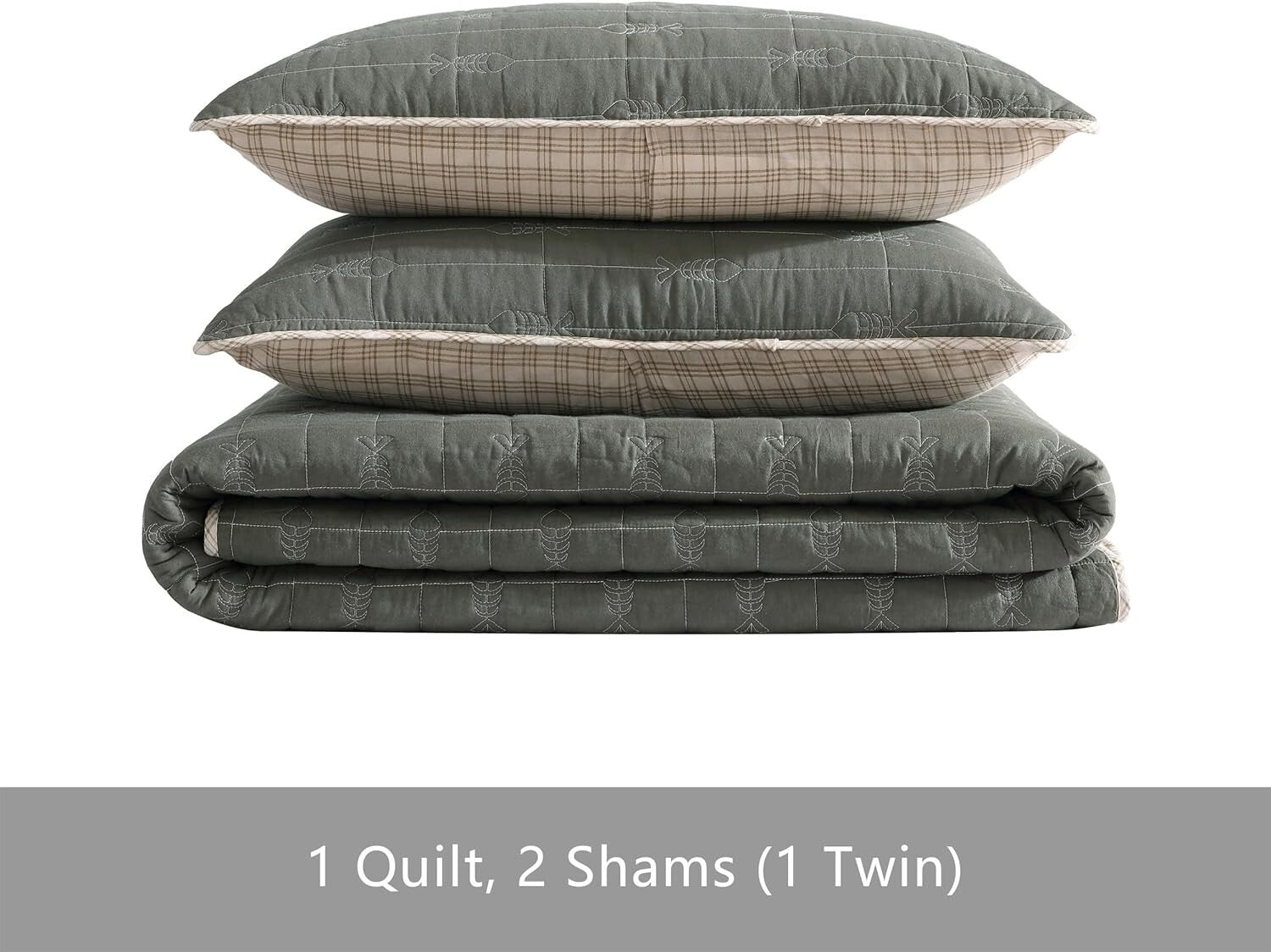 Rustic Troutdale King Quilt Set – Lightweight Cotton with Matching Shams