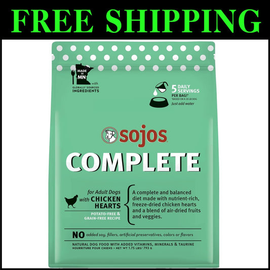 Healthy 1.75 lb Chicken Dehydrated Dog Food - Grain-Free & Ready in Minutes