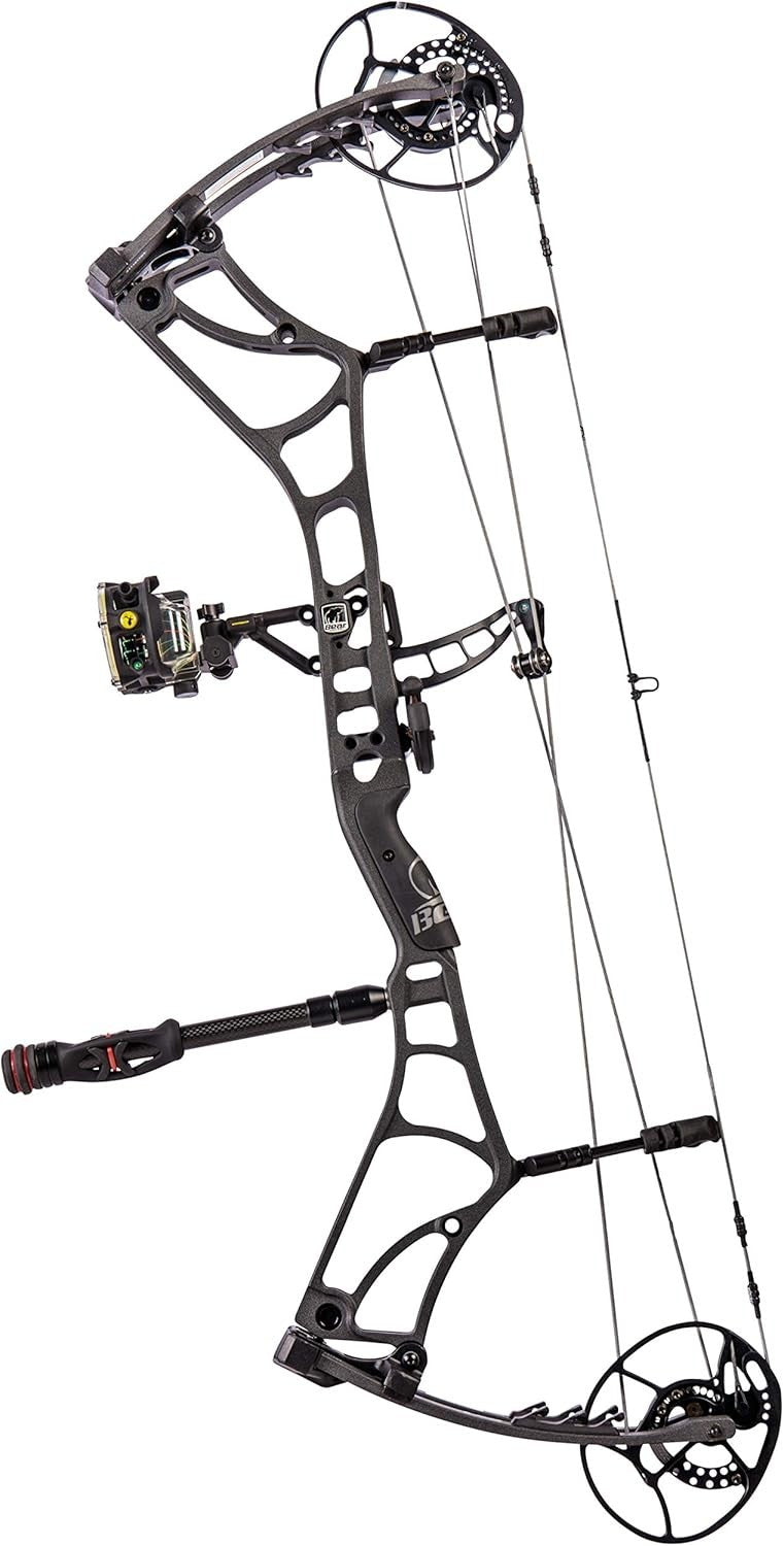 Durable 8-Inch Bow Stabilizer with Adjustable Weights & Personalization Rings