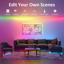 Load image into Gallery viewer, Smart WiFi RGB LED Strip Lights - 105FT Multicolor for Cheerful Outdoor Spaces