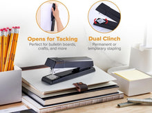 Load image into Gallery viewer, Office Stapler Pack - 12 Full-Strip No-Jam Staplers with Durable Metal Design