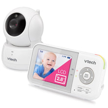 Load image into Gallery viewer, Pan-Tilt-Zoom Baby Monitor, 2.8” LCD Screen, Night Vision &amp; Temperature Sensor