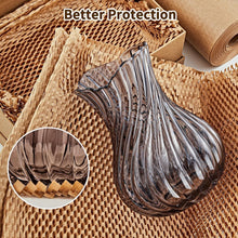 Load image into Gallery viewer, 15''x400' Honeycomb Wrap with 30 Fragile Labels - Ideal for Shipping &amp; Gifts