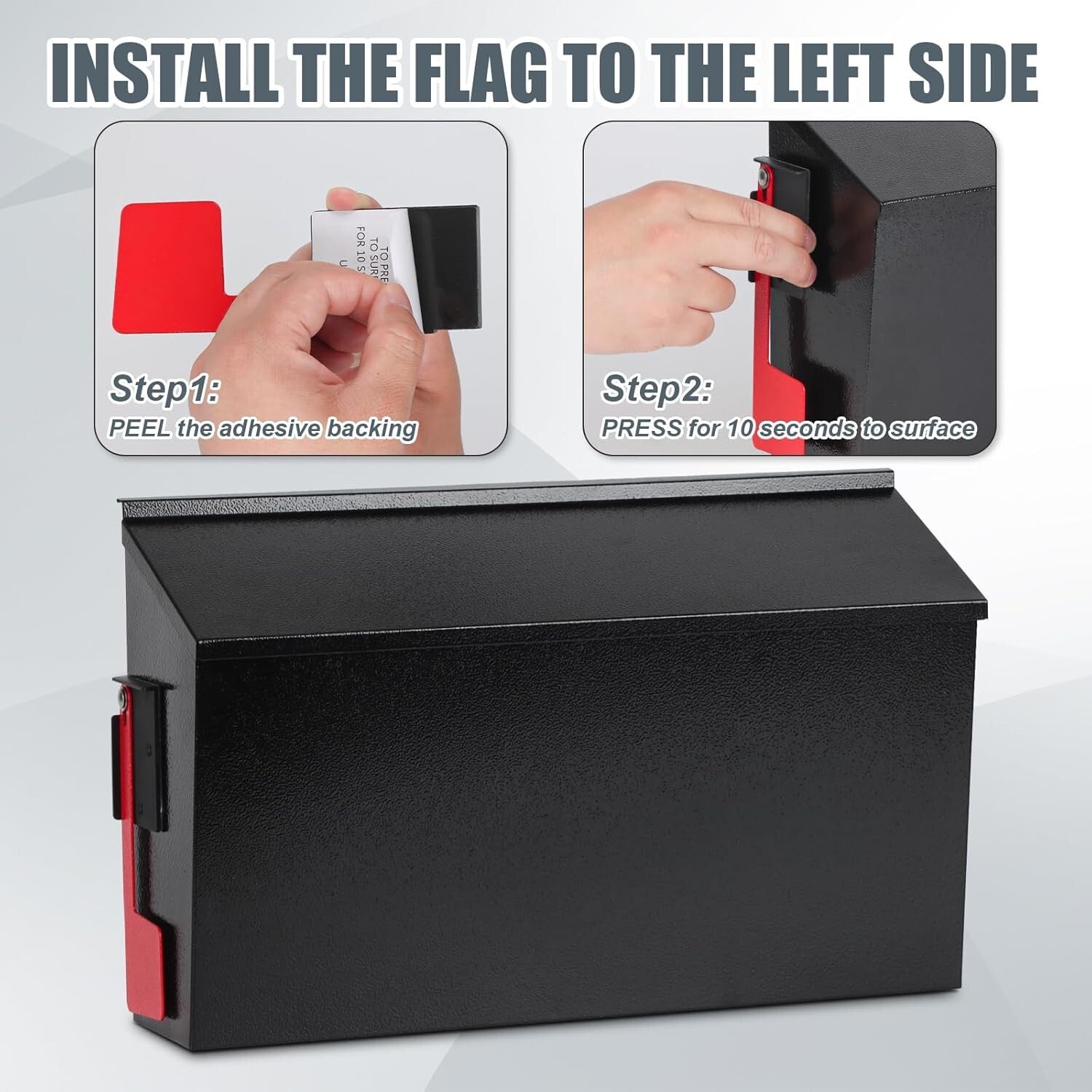 Large Capacity Wall Mailbox - Rust-Resistant with Easy Installation & Flag