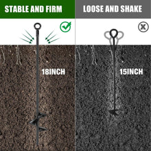 Load image into Gallery viewer, 12 Heavy-Duty 18-Inch Ground Anchor Kit for Securing Outdoor Structures