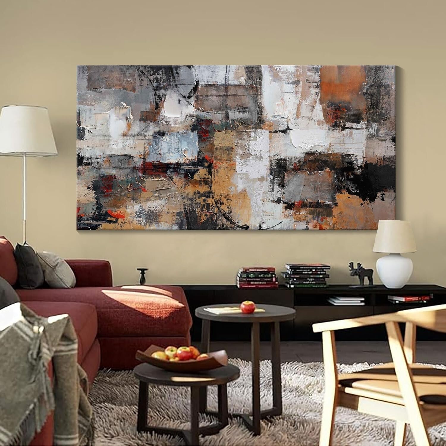 Durable Abstract Canvas Wall Art - Stunning Modern Design for Living Spaces
