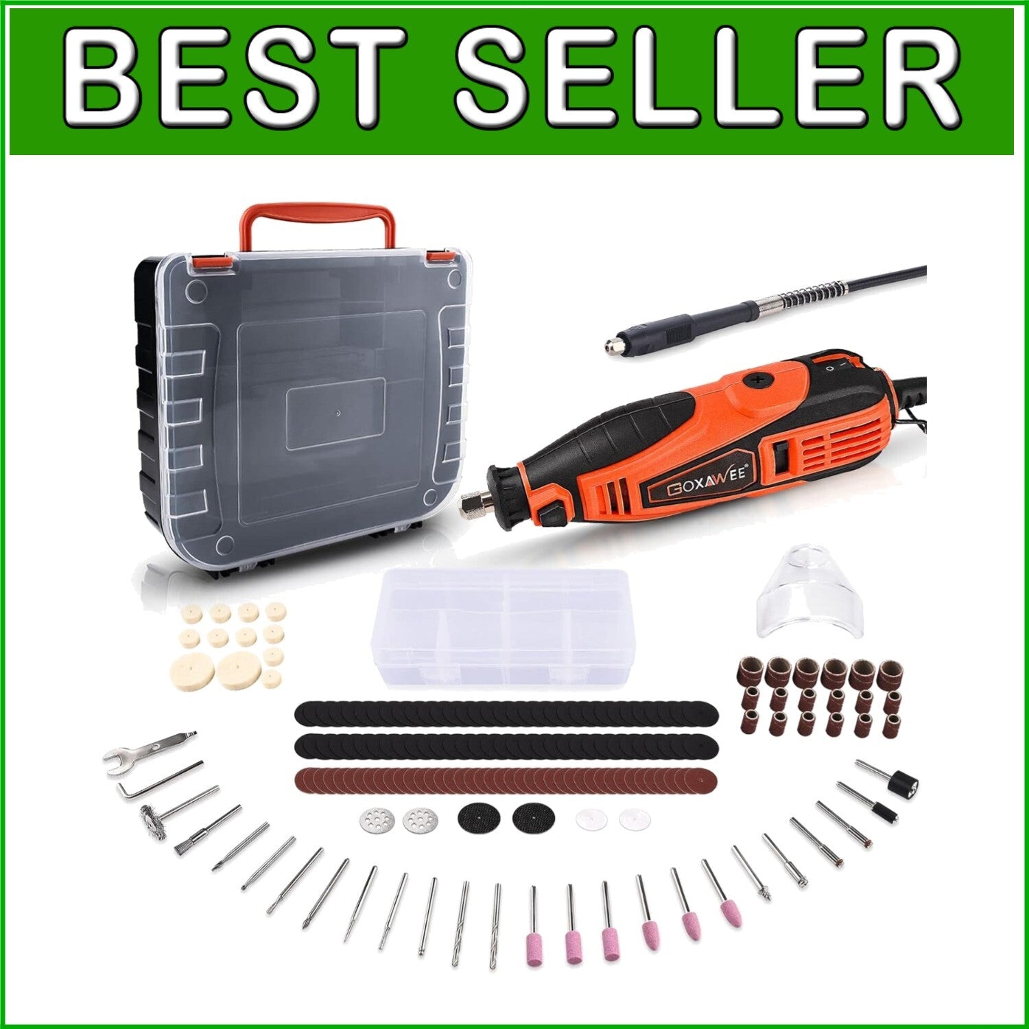 All-in-One 180 Accessories Rotary Tool Set - Perfect for Home and Craft Projects