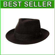 Load image into Gallery viewer, Water-Repellent Men's Wool Fedora - Chic Travel Essential &amp; Statement Piece
