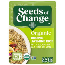 Load image into Gallery viewer, Organic Brown Jasmine Rice with Cilantro Lime - Quick 90-Second Meals (12 Pack)