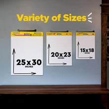 Load image into Gallery viewer, Ink Bleed-Through Resistant Super Sticky Flip Chart Paper - 6 Pads Included