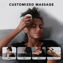 Load image into Gallery viewer, Rechargeable Portable Scalp Massager with Bamboo Base for Stress Relief Anywhere