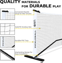 Load image into Gallery viewer, Fast Assembly Pickleball Net with Carry Bag - Perfect for Tournaments &amp; Leisure