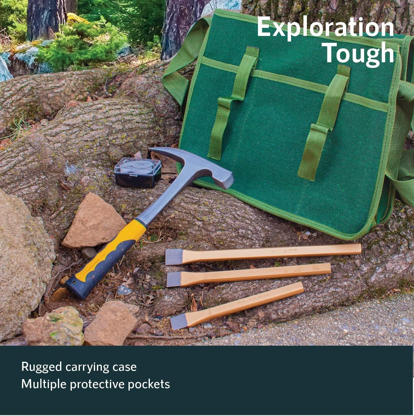 Quality Rock Mining Tools Set for Students and Beginners - Perfect Gift Idea