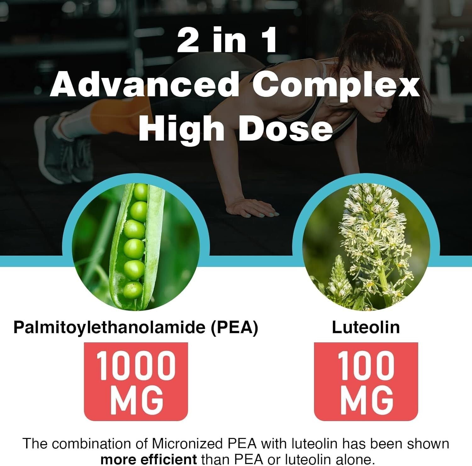 Advanced Liposomal Palmitoylethanolamide + Luteolin - 180 GMO-Free Softgels