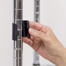 Load image into Gallery viewer, Industrial Grade Chrome Wire Shelf System - NSF Certified 4 Pack for Efficiency