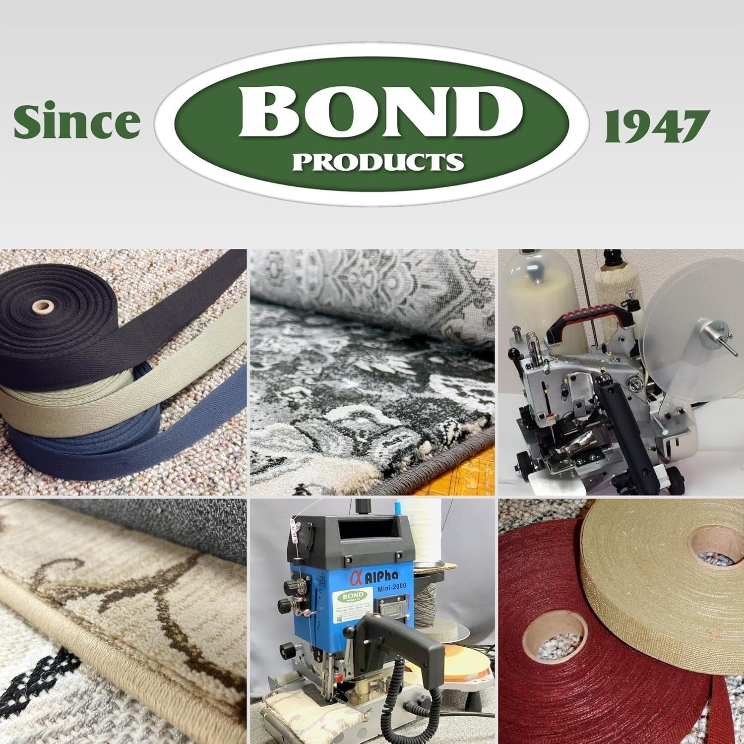 Modern Polyester Rug Binding - 54 ft Roll for Stylish DIY Edging Solutions