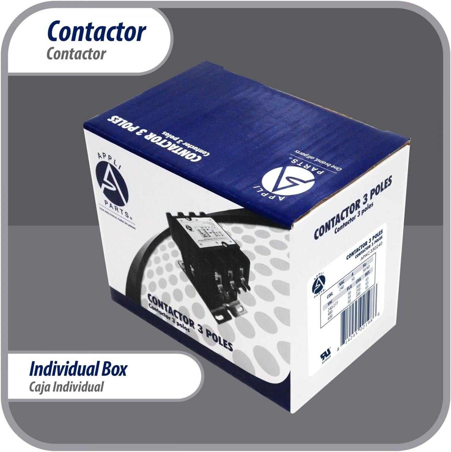 Durable Heavy Duty 3 Pole Contactor 240V 50 Amp for Reliable Electrical Use