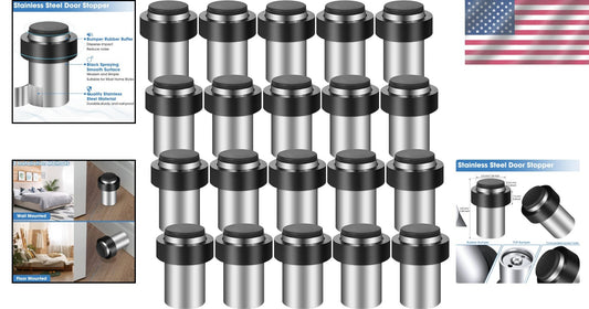 Compact and Elegant 20 Pc Stainless Steel Door Stopper Set with Unique Design