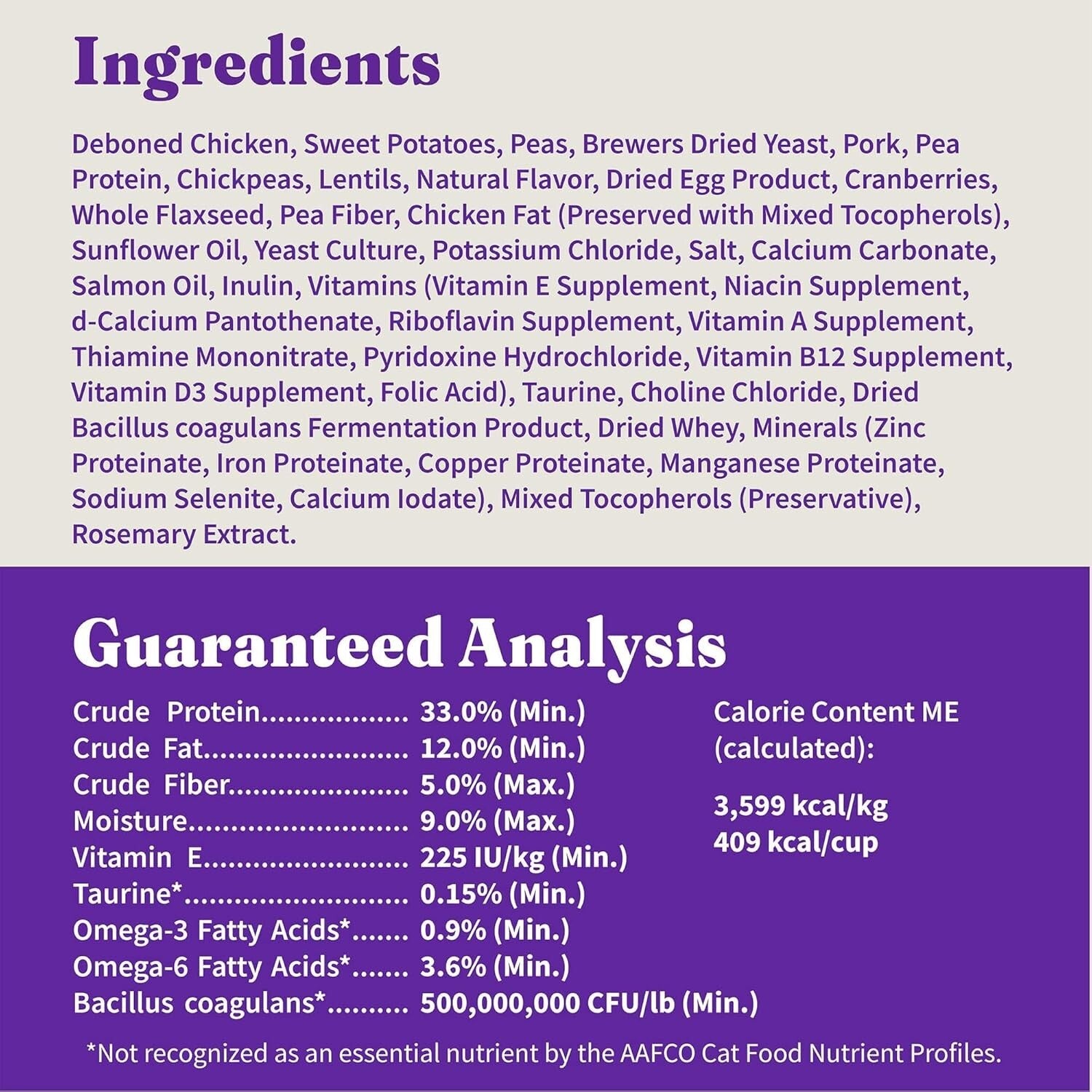 Premium Grain-Free Dry Cat Food with Added Vitamins - 10 lb for Optimal Health