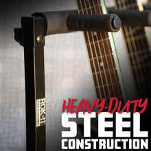 Load image into Gallery viewer, Compact Folding Guitar Stand for 7 Instrument Storage - Ideal for Travel