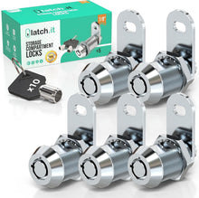 Load image into Gallery viewer, Secure Your Valuables: 5-Pack 7/8” RV Storage Locks with Trusted Tubular Keys