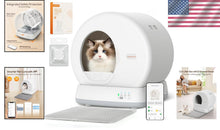 Load image into Gallery viewer, Extra Large Automatic Cat Litter Box with Odor Control &amp; Whisper-Quiet Function