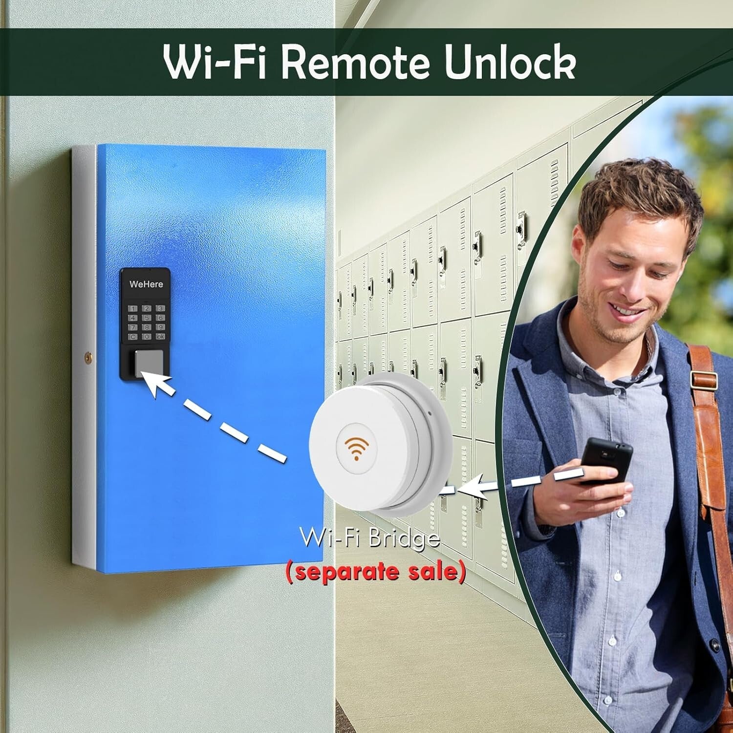 Durable 96-Key Lock Box with Multiple Unlock Options - Ideal for Homes & Offices