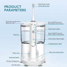 Load image into Gallery viewer, Sonic Electric Toothbrush with Water Flosser - 5 Modes &amp; Smart Timer for Health