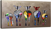 Load image into Gallery viewer, Decorative Zebra Painting - Lightweight Canvas Print for Living Room Beauty