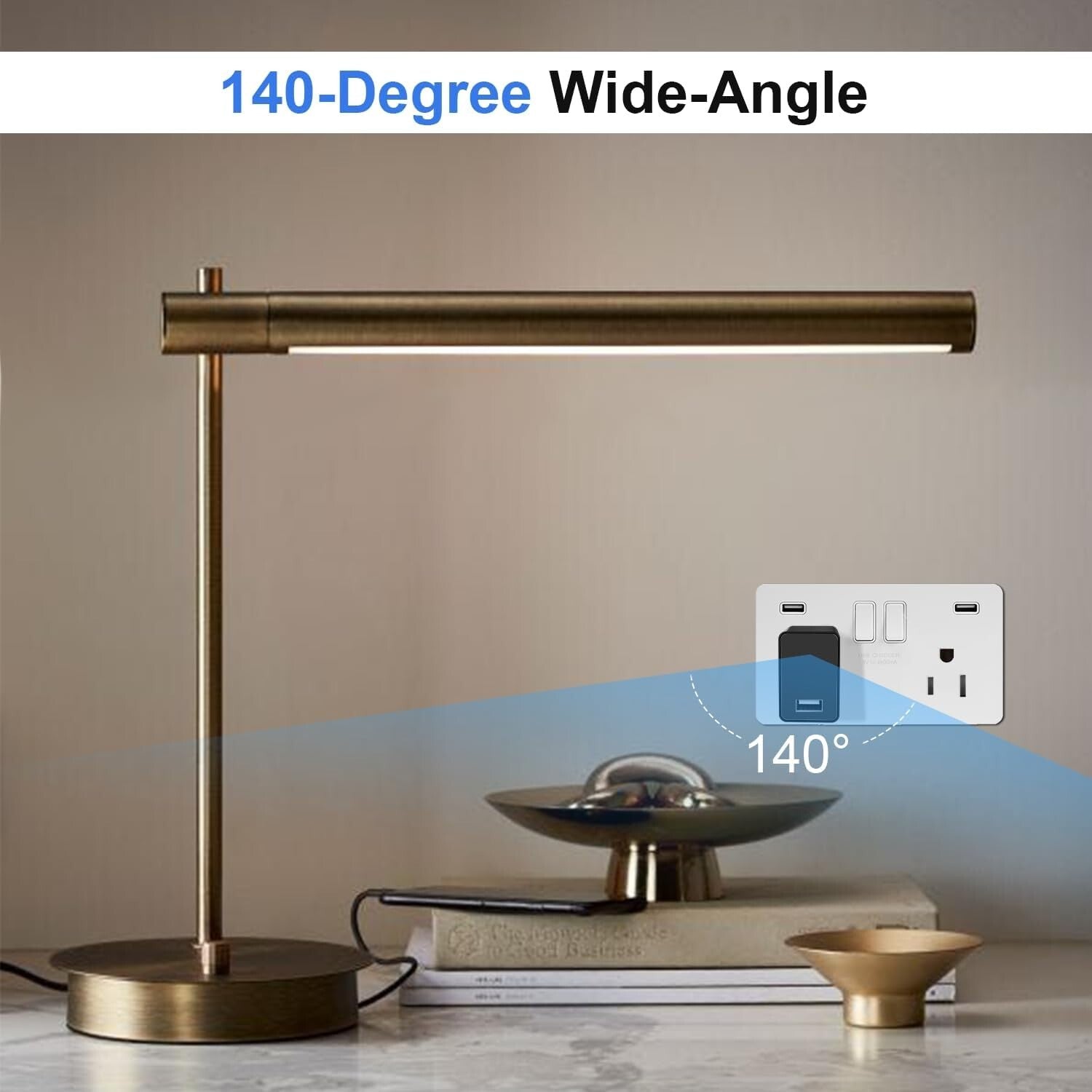 Discreet 1080P Wi-Fi Camera Charger - Motion Detection & 140-Degree Wide Angle