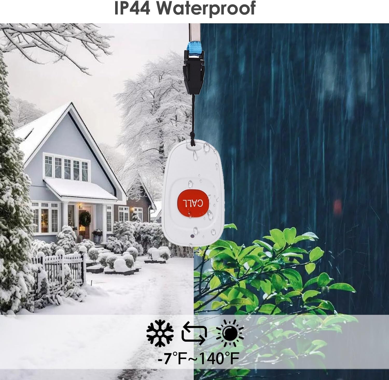 Fall Alert System for Elderly with 52 Melodies - Wireless & Expandable Solution