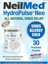Load image into Gallery viewer, HydroPulse Neo: Multi-Speed Nasal Irrigation System with 30 Sinus Rinse Packets