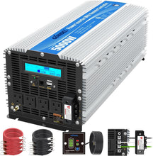 Load image into Gallery viewer, Versatile 5000W Power Inverter with 4 Outlets for Off-Grid Living - Silver