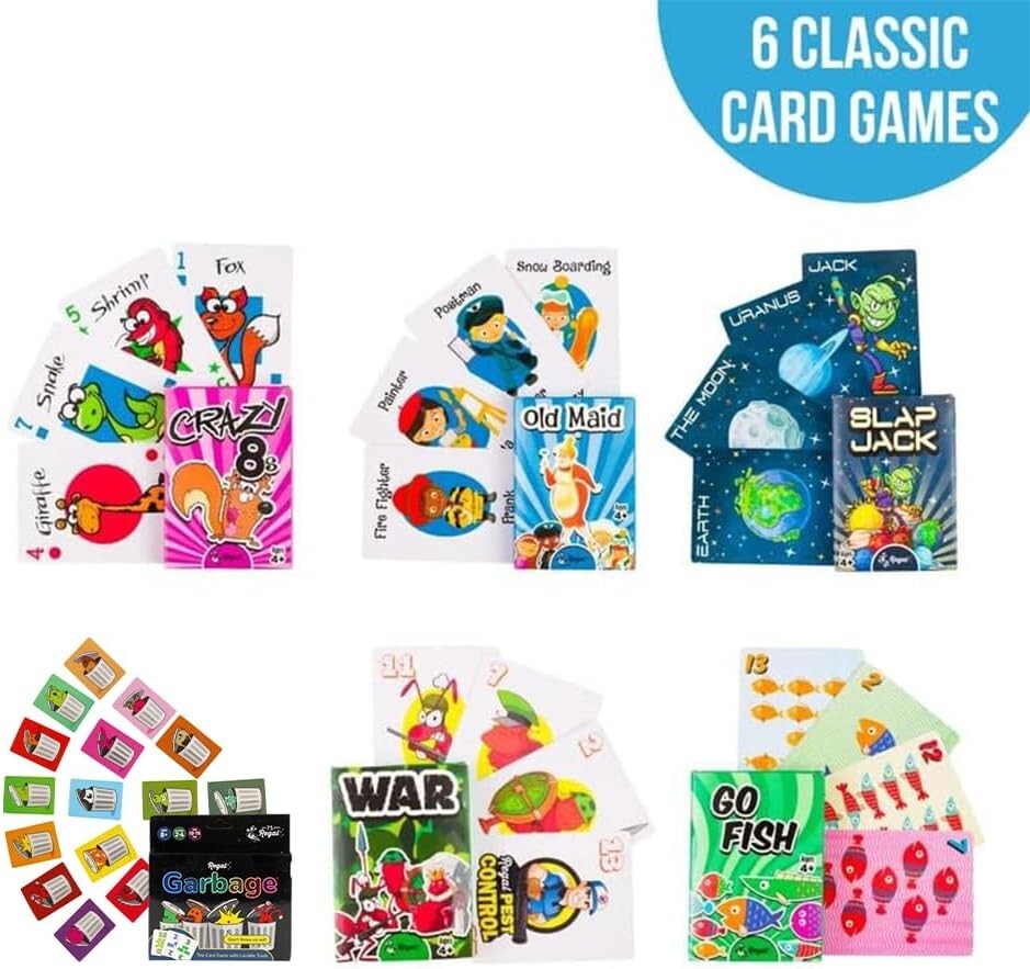 Engaging Card Games for Kids: Fun Family Set with Big Cards for Young Players