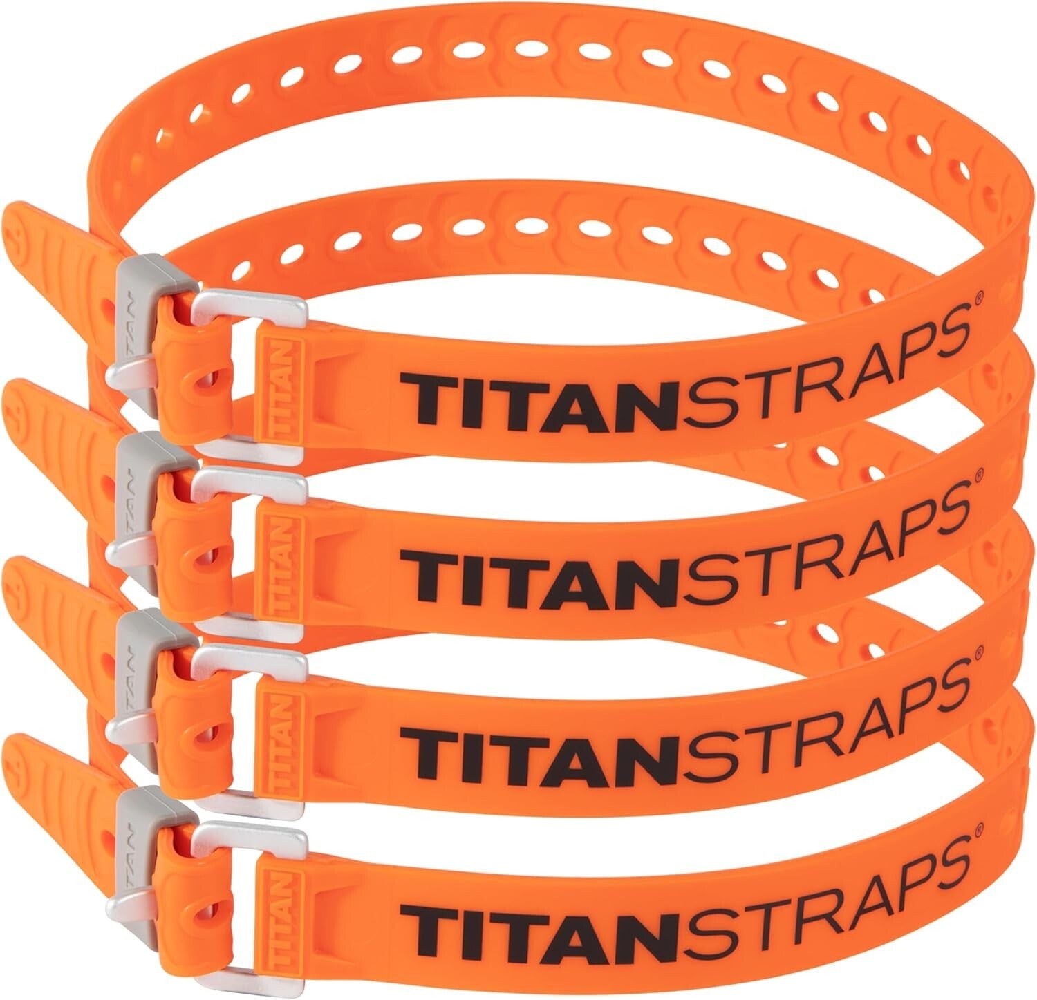 Titan Lightweight Utility Straps – 25" Reliable Tension Straps in Safety Orange