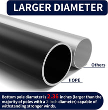 Load image into Gallery viewer, Sturdy 25FT Aluminum Flag Pole with Patented Wind Reinforcement - Complete Kit