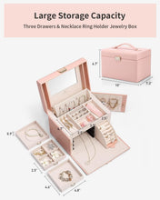Load image into Gallery viewer, Gorgeous Velvet Lined Jewelry Holder with Mirror - Perfect Gift for Women