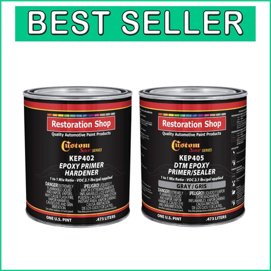 Superior Adhesion Gray Epoxy DTM Primer & Sealer Kit for Automotive Applications